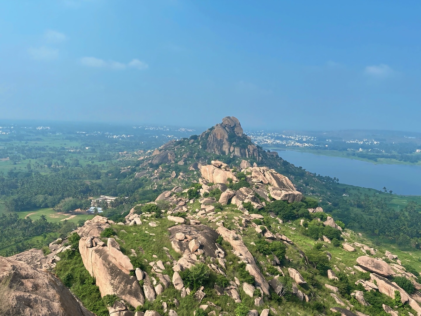 Rocky boulder climbing on Kunti Betta night trek